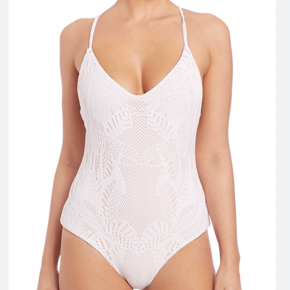 Mara Hoffman Floral Jacquard Swimsuit